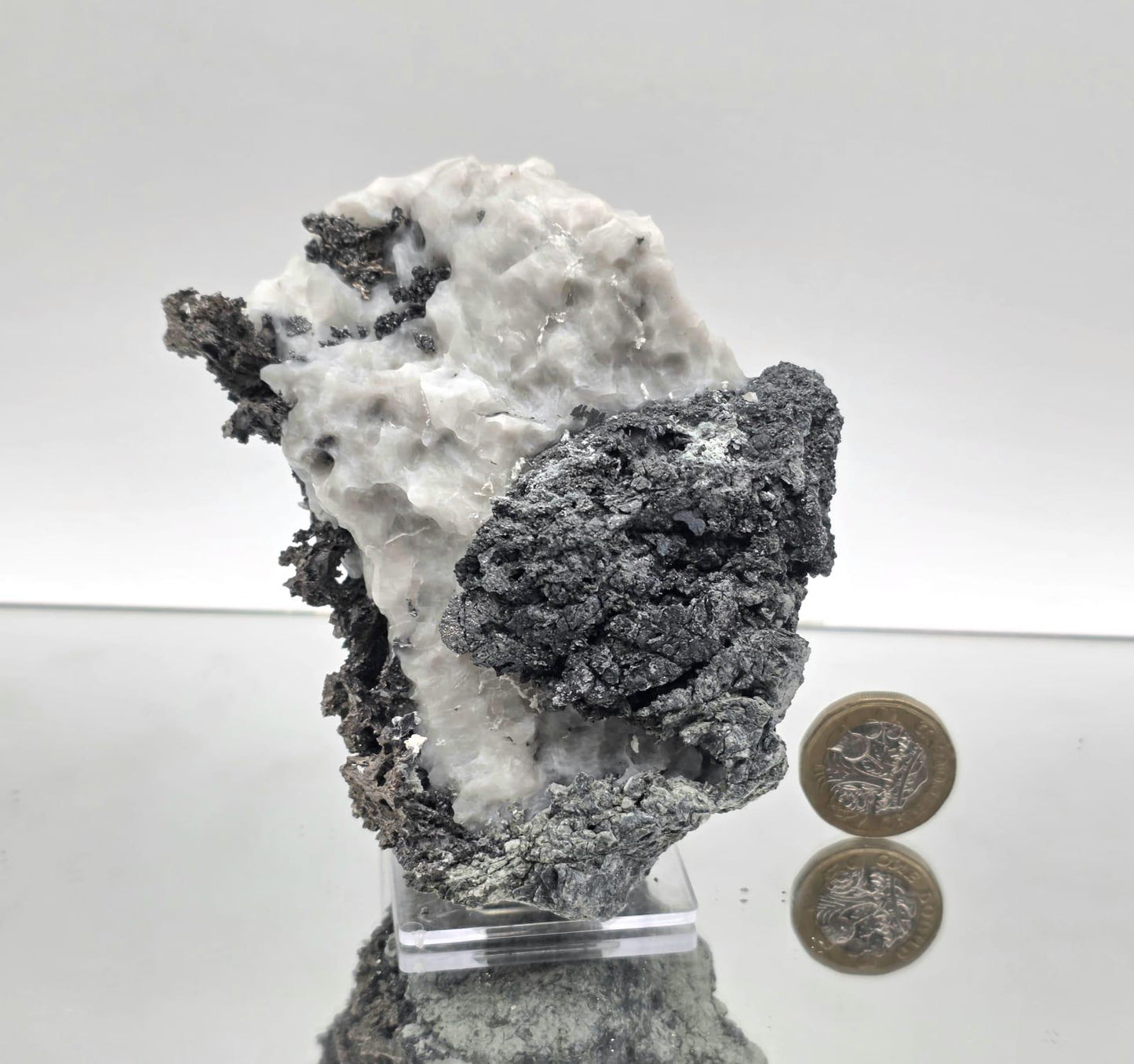 Large Native Silver Crystal in Calcite Matrix | Collectors Grade Mineral Specimen #16
