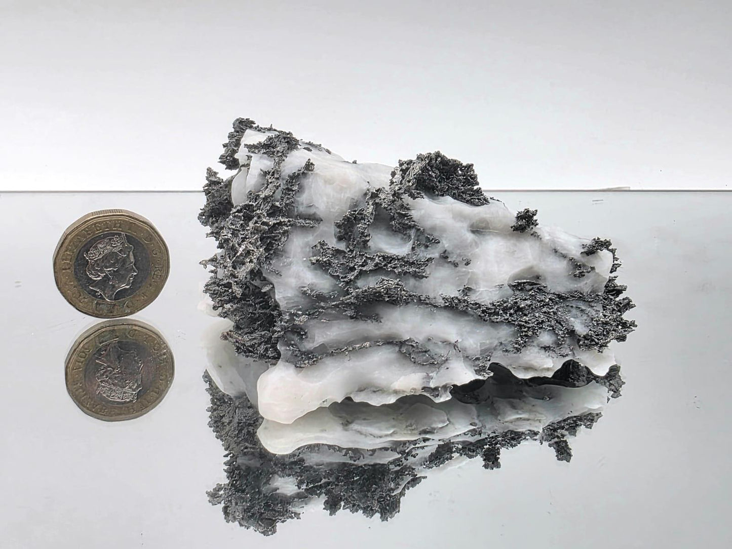 Native Silver Crystal in Calcite Matrix | Collectors Grade Mineral Specimen #15