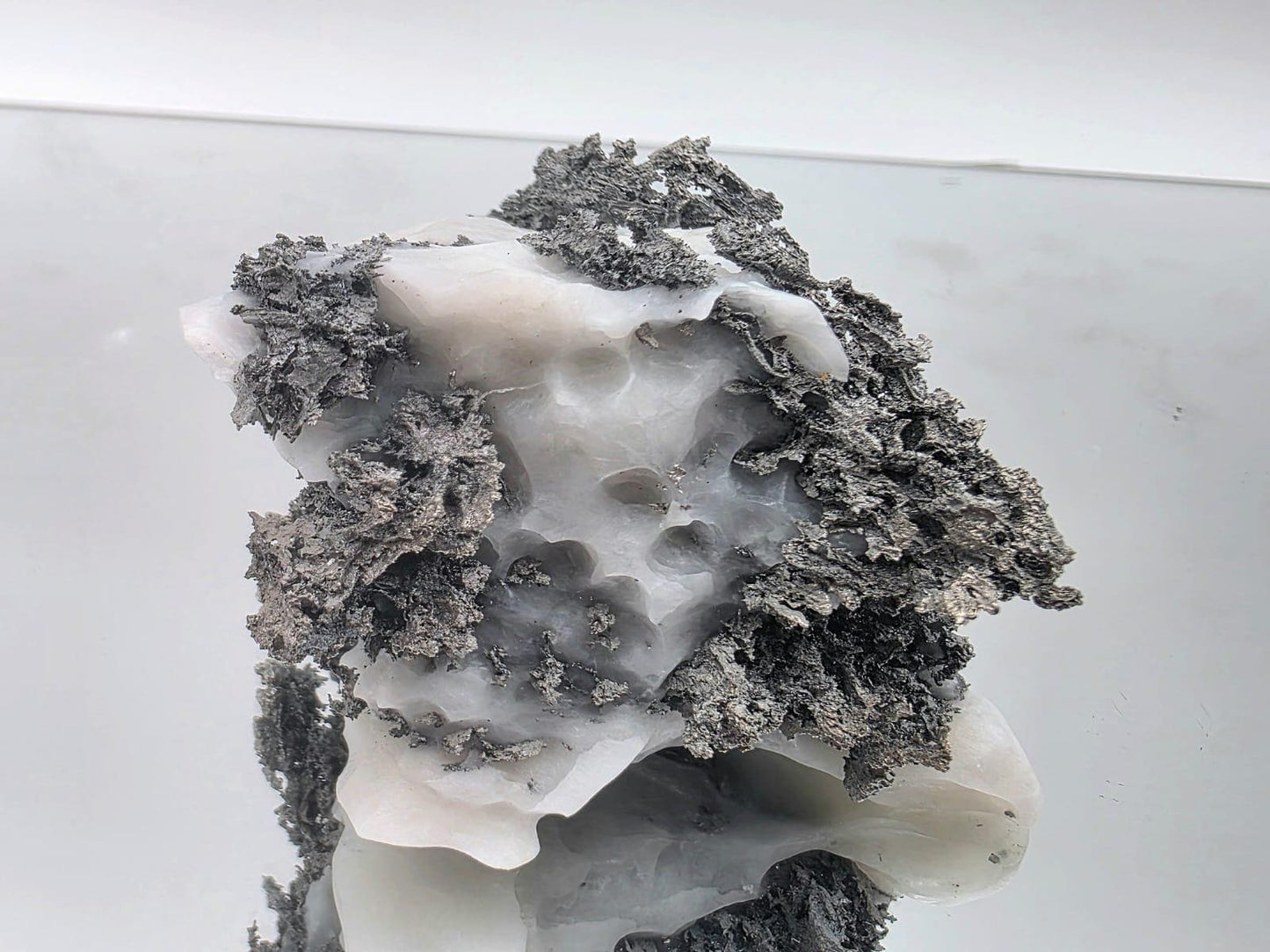 Native Silver Crystal in Calcite Matrix | Collectors Grade Mineral Specimen #15