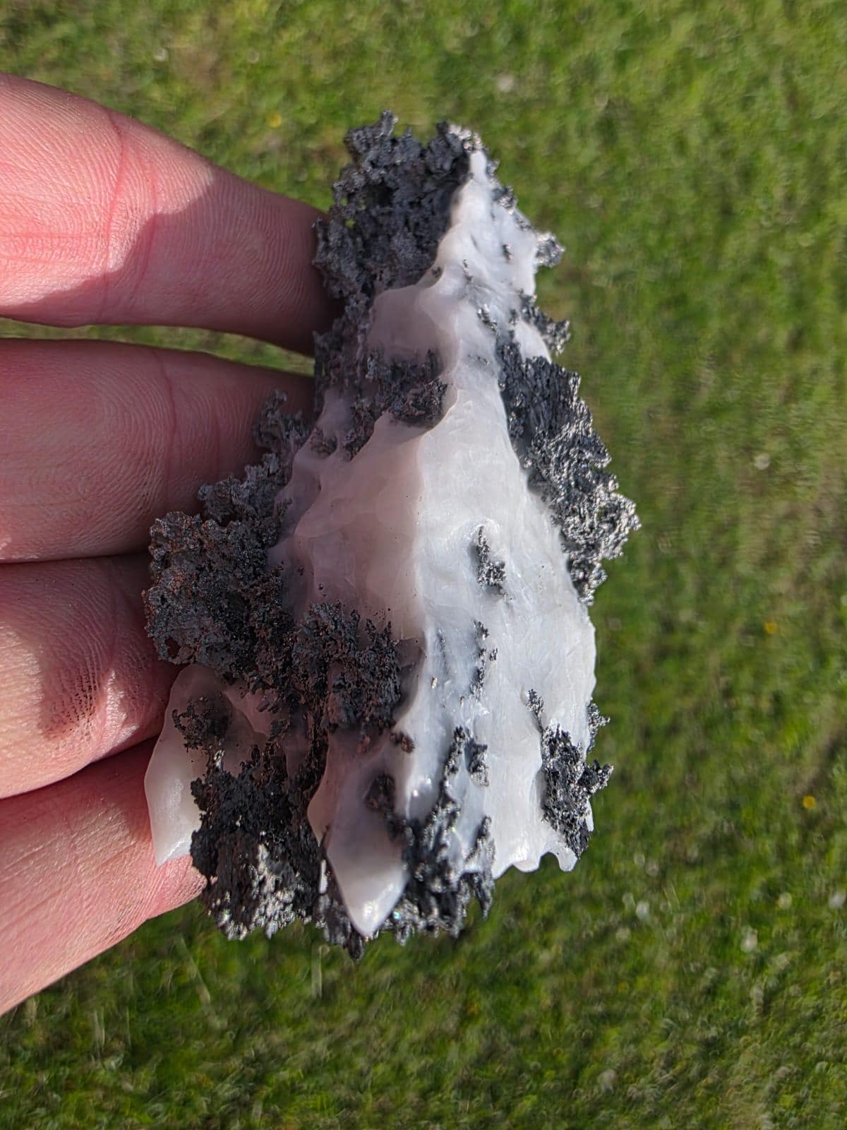 Native Silver Crystal in Calcite Matrix | Collectors Grade Mineral Specimen #15