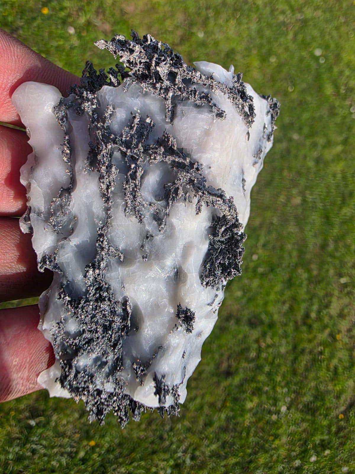 Native Silver Crystal in Calcite Matrix | Collectors Grade Mineral Specimen #15