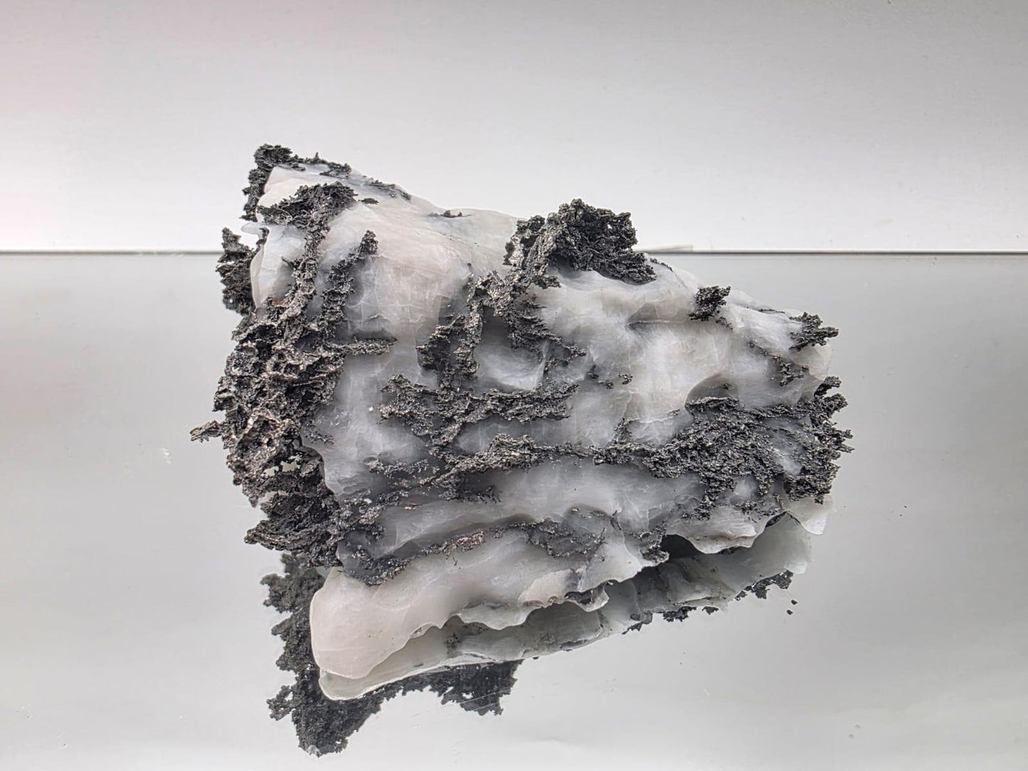 Native Silver Crystal in Calcite Matrix | Collectors Grade Mineral Specimen #15