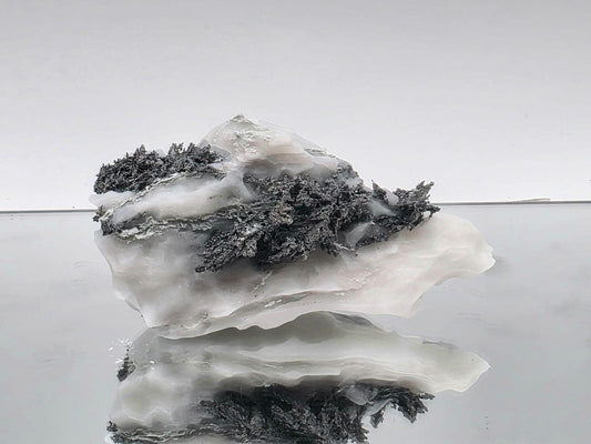 Native Silver Crystal in Calcite Matrix | Collectors Grade Mineral Specimen #14