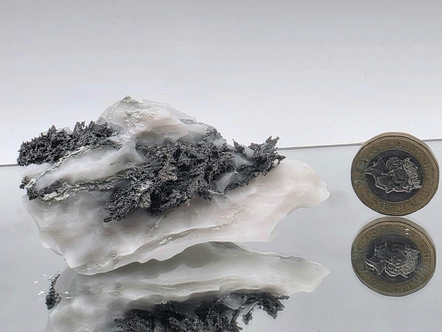 Native Silver Crystal in Calcite Matrix | Collectors Grade Mineral Specimen #14