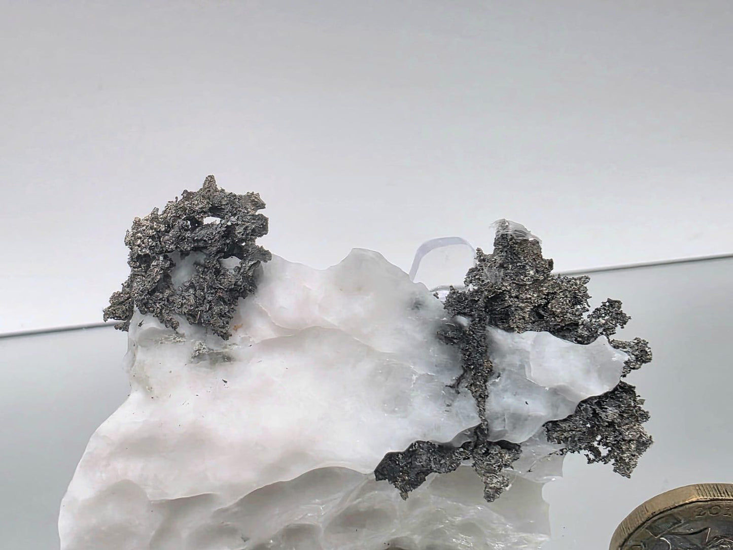 Native Silver Crystal On Calcite Matrix | Collectors Grade Mineral Specimen #13