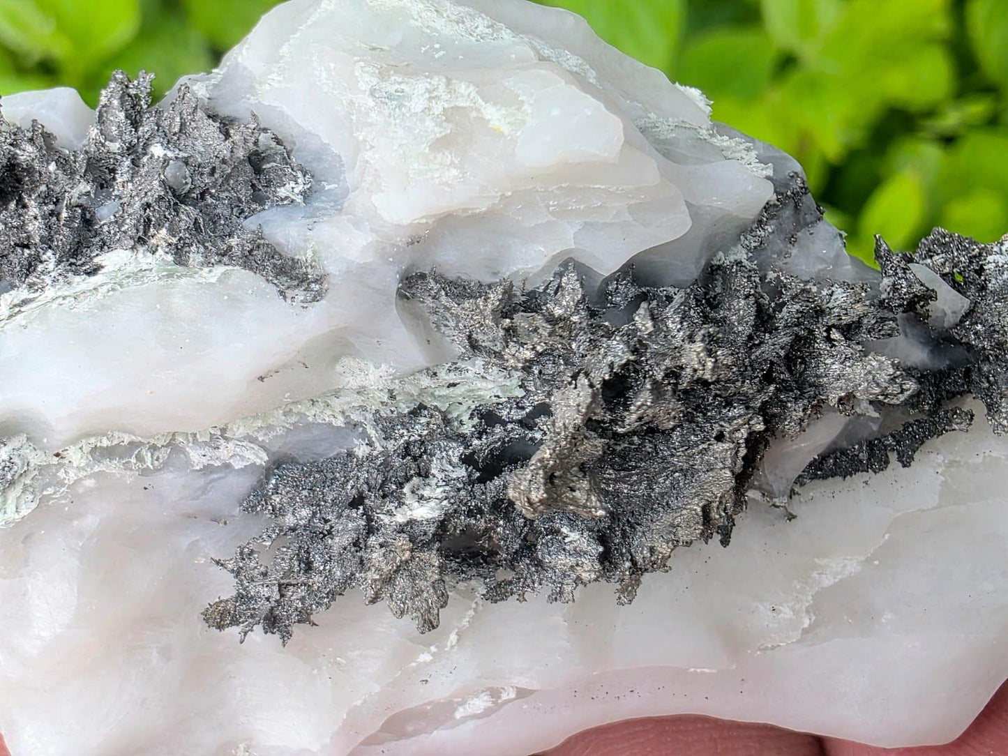 Native Silver Crystal in Calcite Matrix | Collectors Grade Mineral Specimen #14