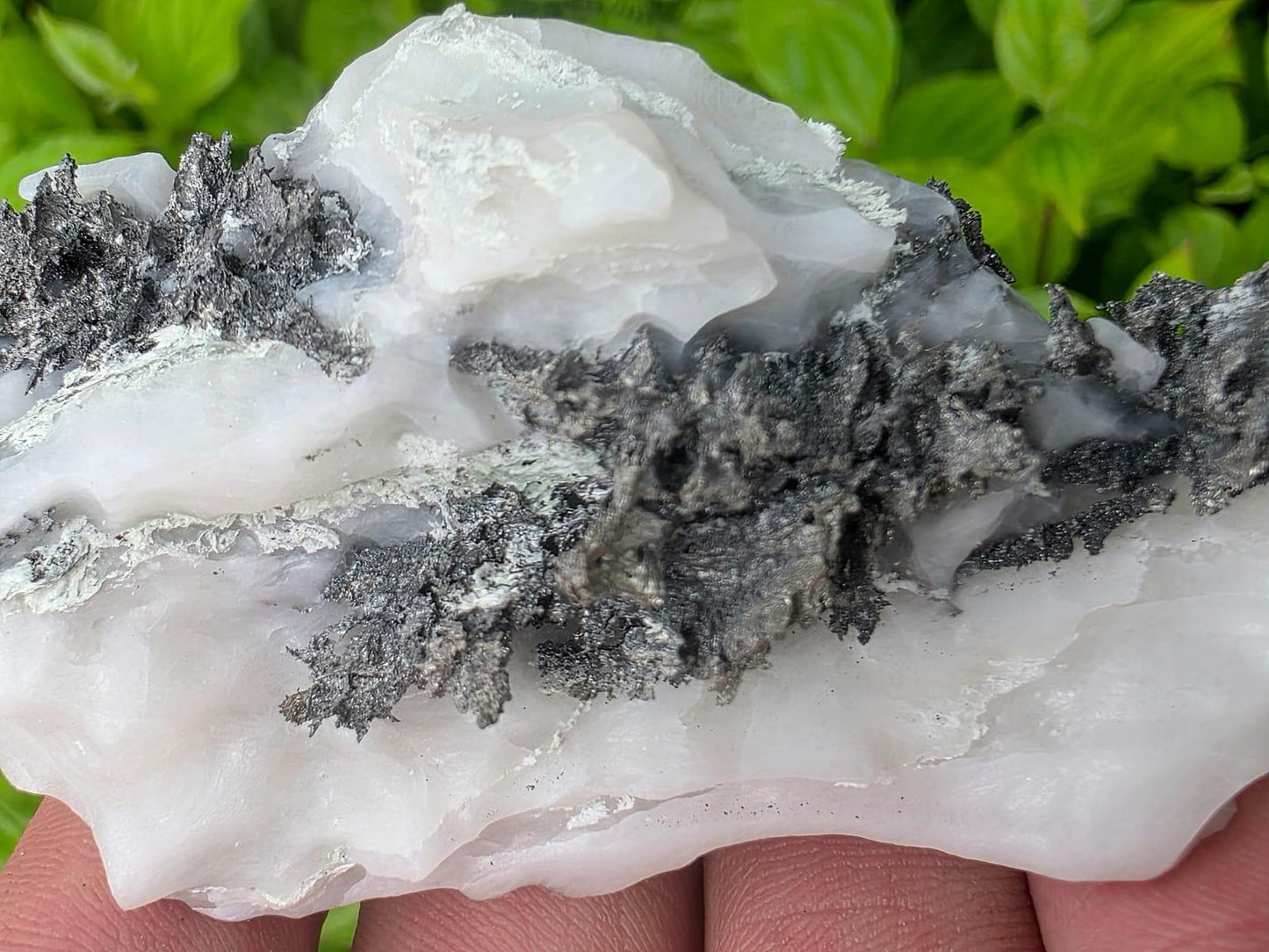 Native Silver Crystal in Calcite Matrix | Collectors Grade Mineral Specimen #14