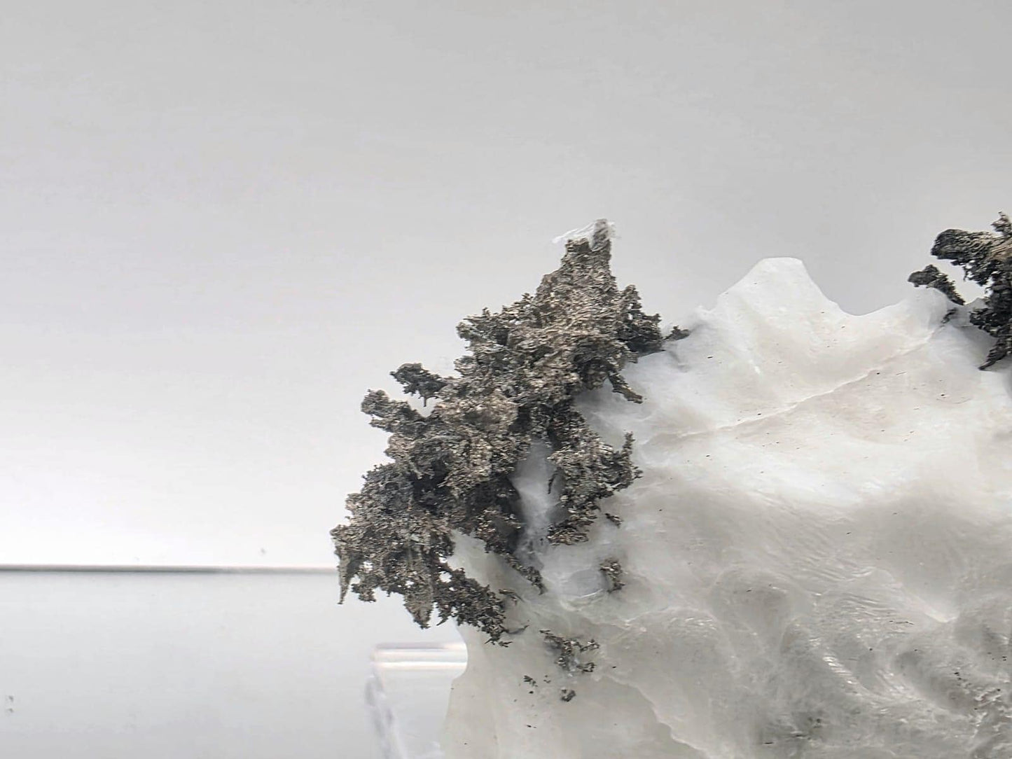 Native Silver Crystal On Calcite Matrix | Collectors Grade Mineral Specimen #13