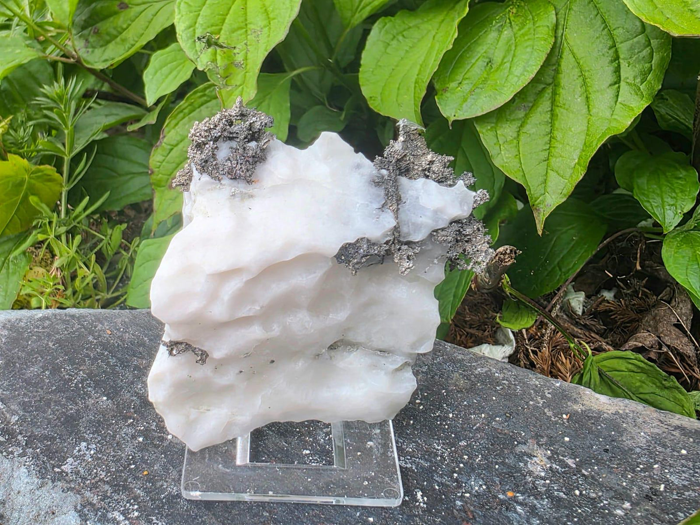 Native Silver Crystal On Calcite Matrix | Collectors Grade Mineral Specimen #13