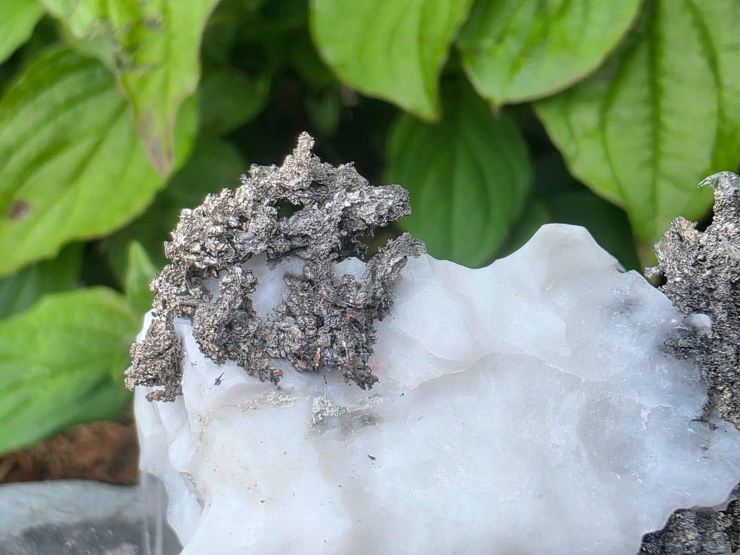 Native Silver Crystal On Calcite Matrix | Collectors Grade Mineral Specimen #13