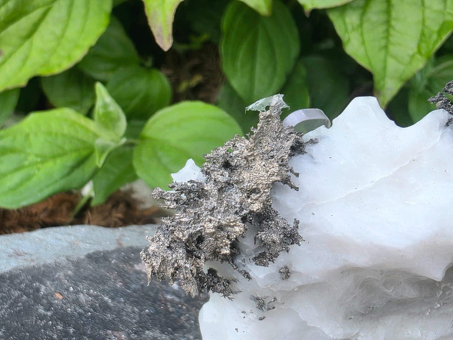 Native Silver Crystal On Calcite Matrix | Collectors Grade Mineral Specimen #13