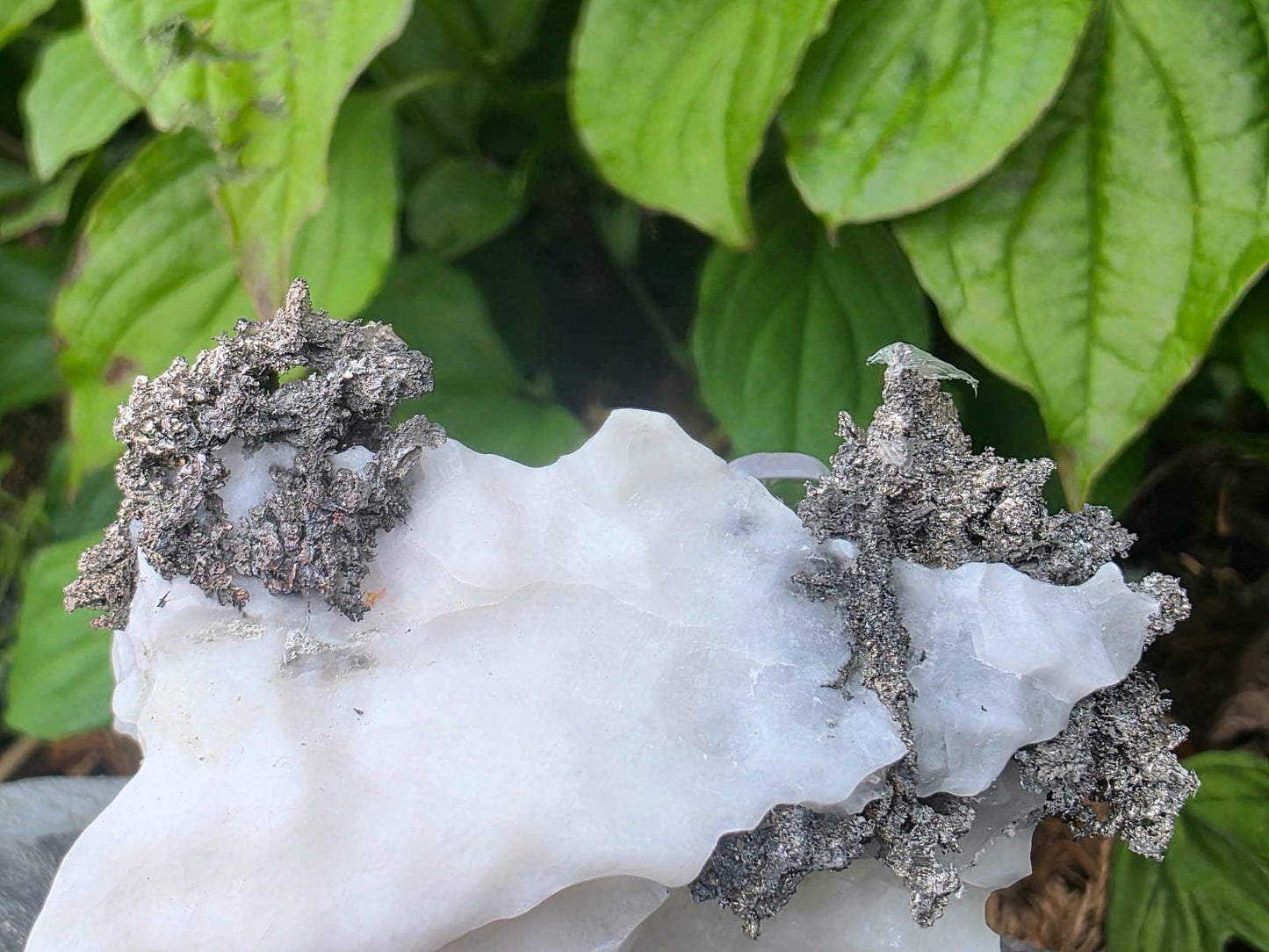 Native Silver Crystal On Calcite Matrix | Collectors Grade Mineral Specimen #13