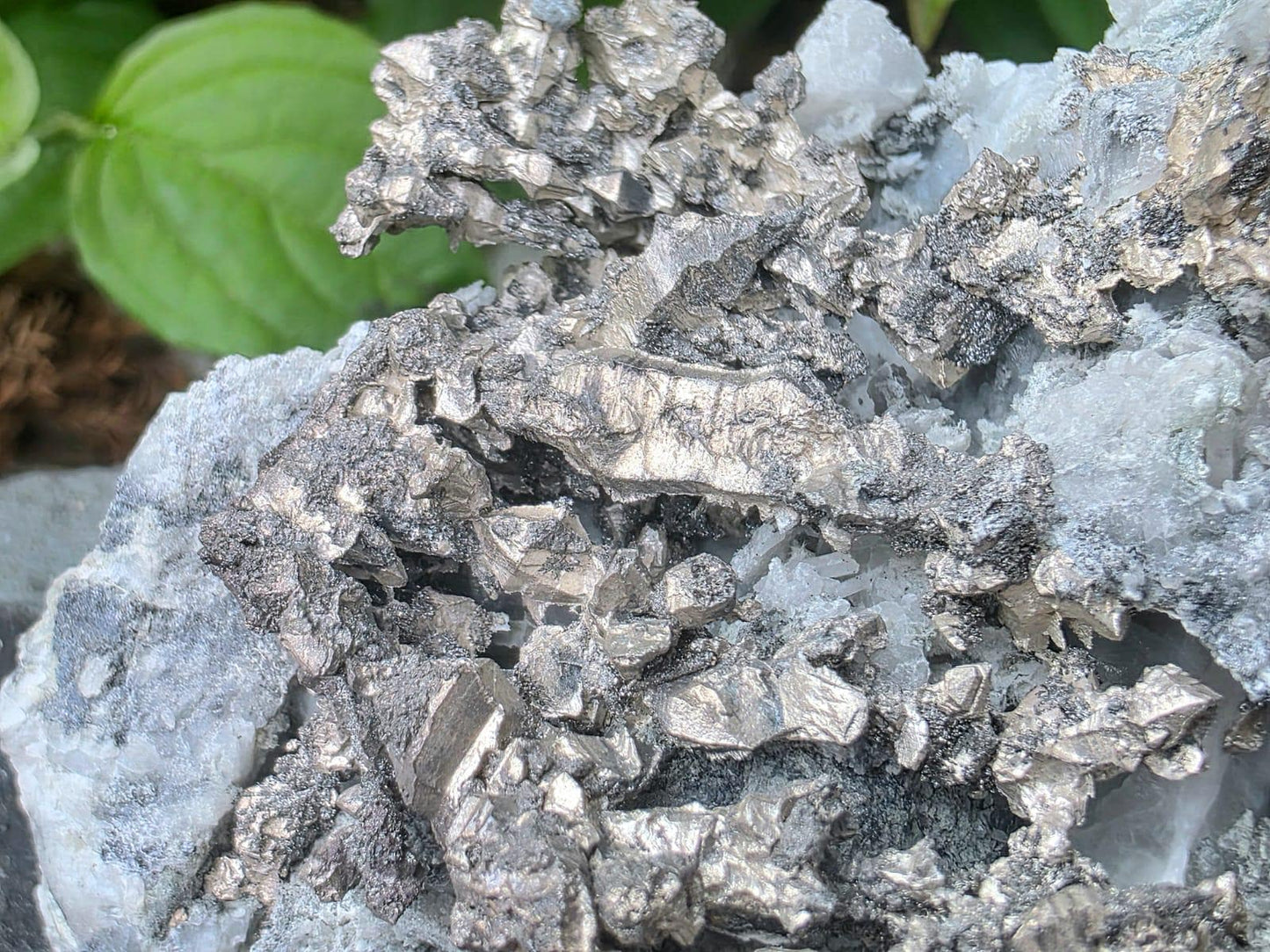 Natural Sculptural Native Silver Crystal On Calcite Matrix | Collectors Grade Mineral Specimen #11