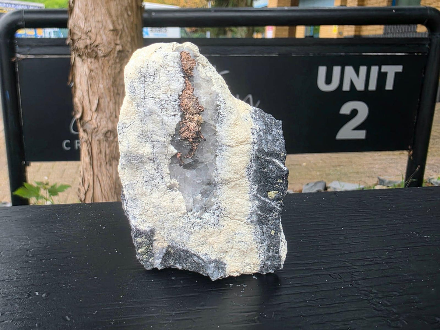 Natural Native Silver within Calcite Vein | Collectors Mineral Specimen #8
