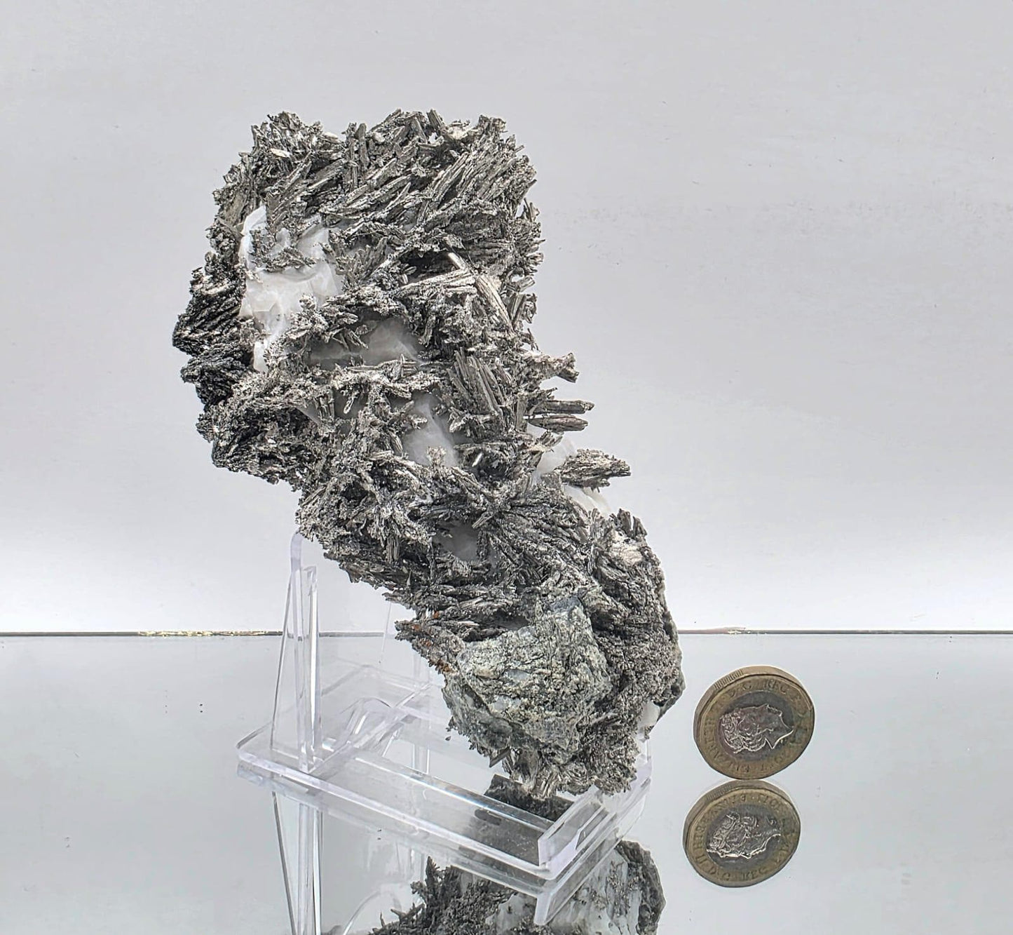 Exceptional Crystallised Native Silver on Calcite Matrix | Collectors Grade  Mineral Specimen #7