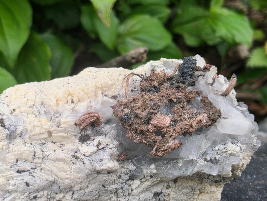 Natural Native Wire Silver on Calcite | Collectors Mineral Specimen #5