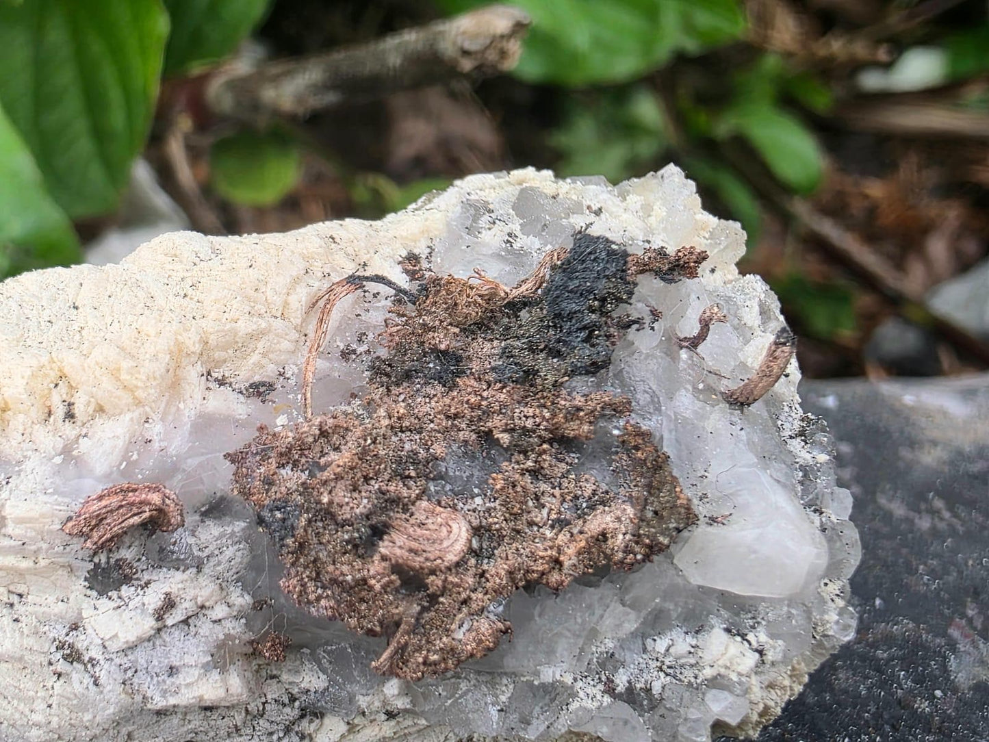 Natural Native Wire Silver on Calcite | Collectors Mineral Specimen #5