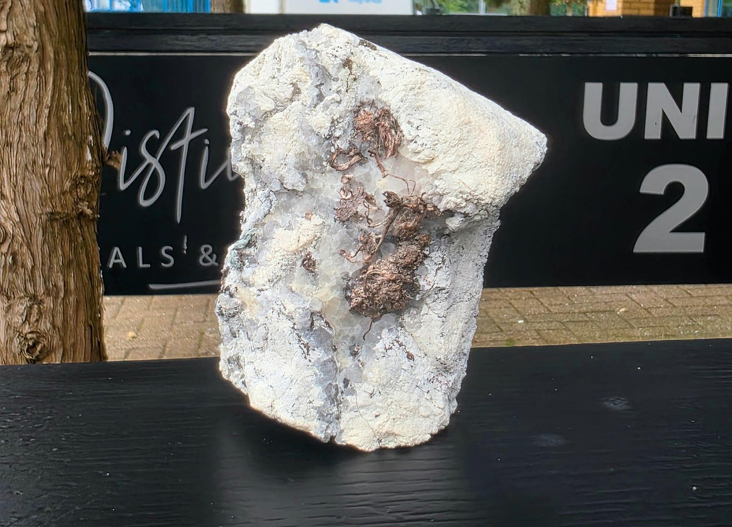 Natural Native Silver Crystal On Calcite | Collectors Mineral Specimen #2