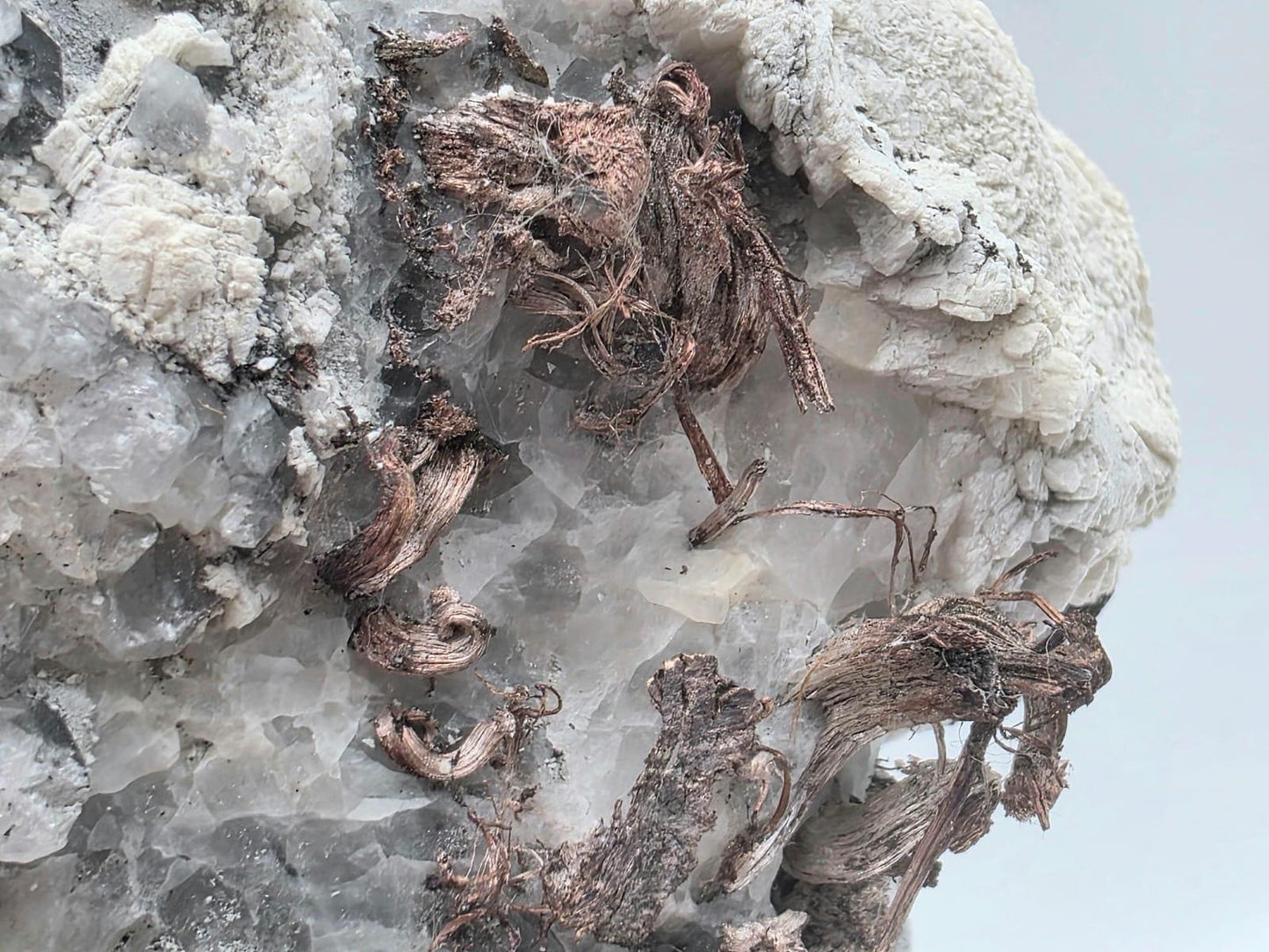 Natural Native Silver Crystal On Calcite | Collectors Mineral Specimen #2