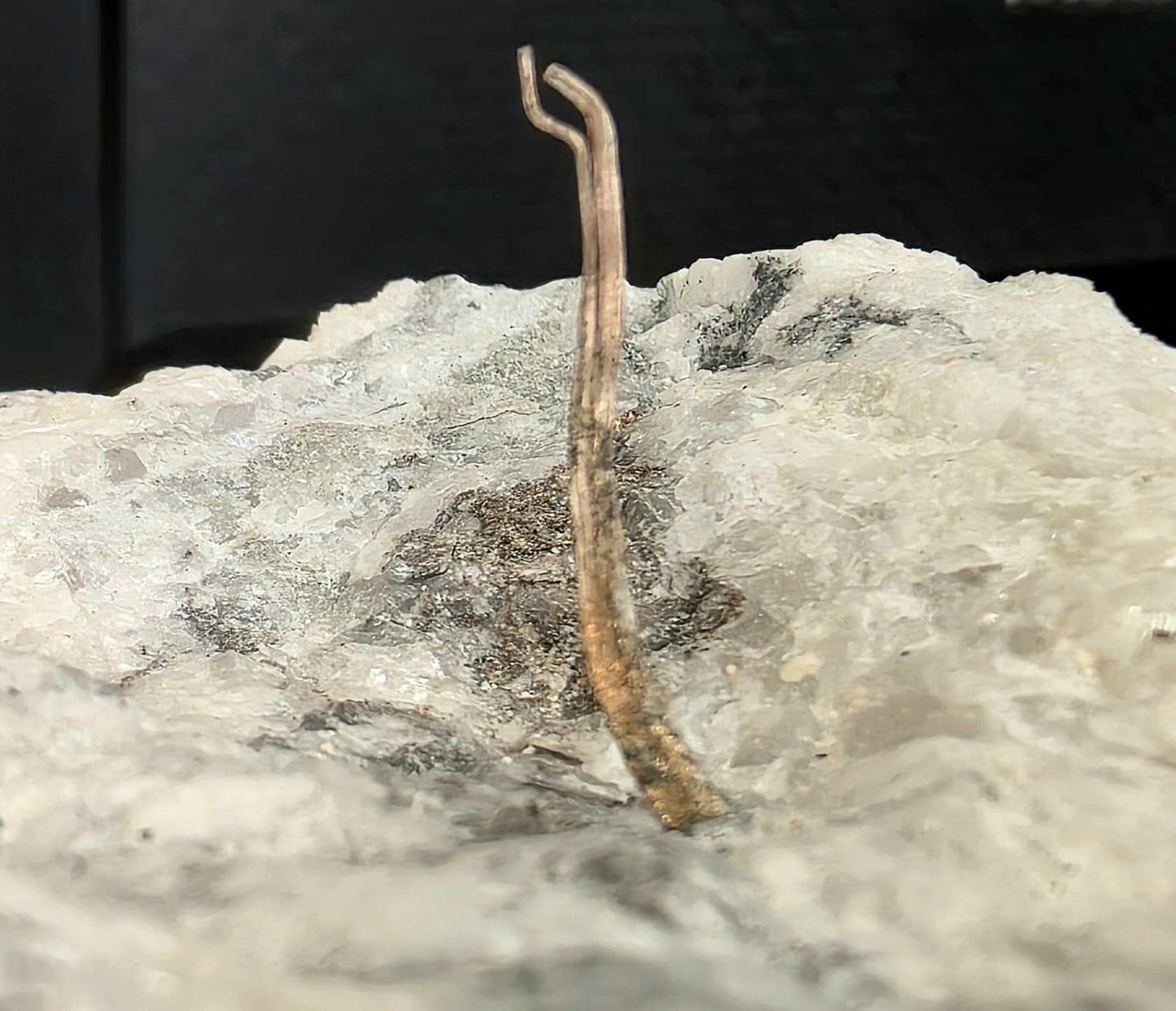 Native Silver on Calcite Matrix Mineral Specimen | Collector Crystal Display