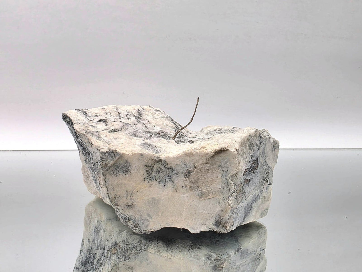 Native Silver on Calcite Matrix Mineral Specimen | Collector Crystal Display