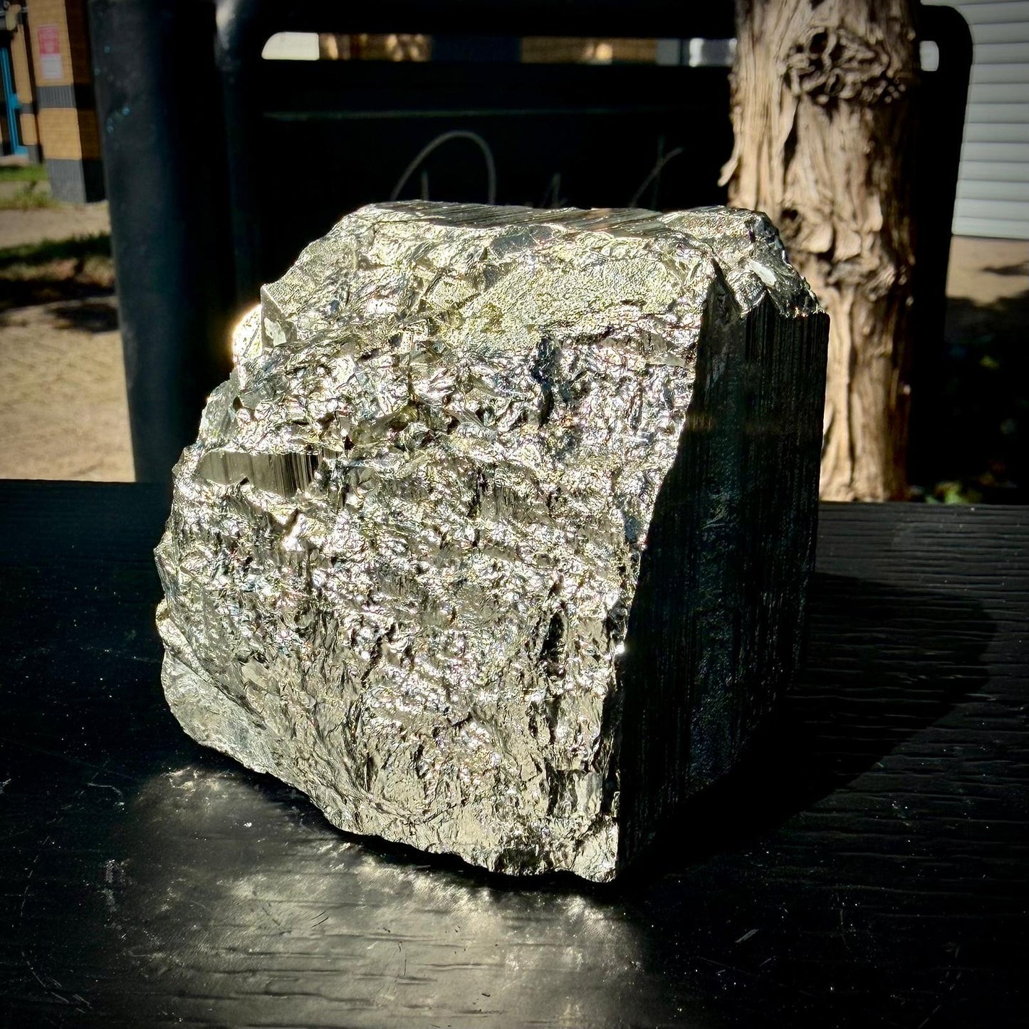 Large Pyrite Crystal Specimen #9 | Collectors Peruvian Pyrite | Fool’s Gold Mineral