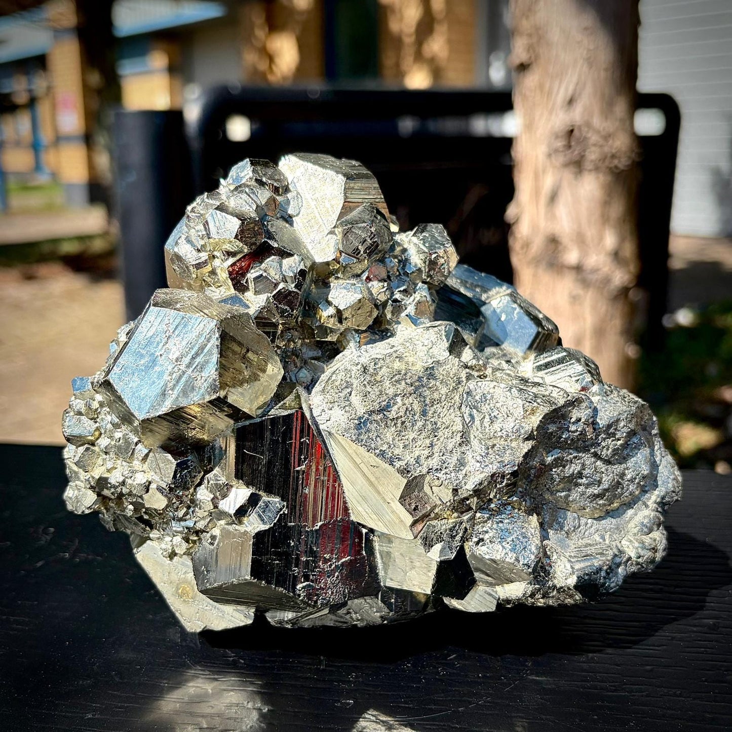 Large Pyrite Crystal Specimen #7 | Collectors Peruvian Pyrite | Fool’s Gold Mineral