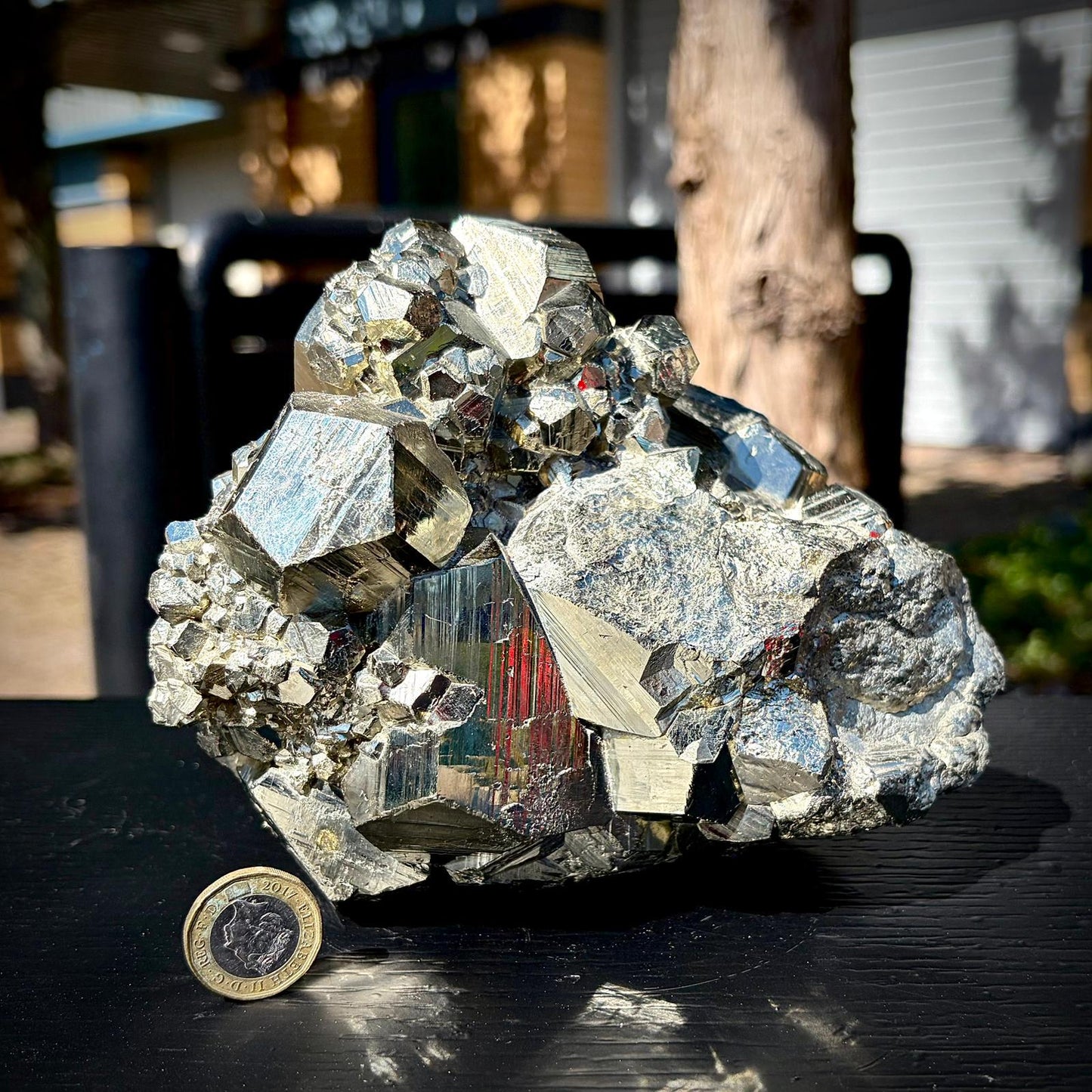 Large Pyrite Crystal Specimen #7 | Collectors Peruvian Pyrite | Fool’s Gold Mineral