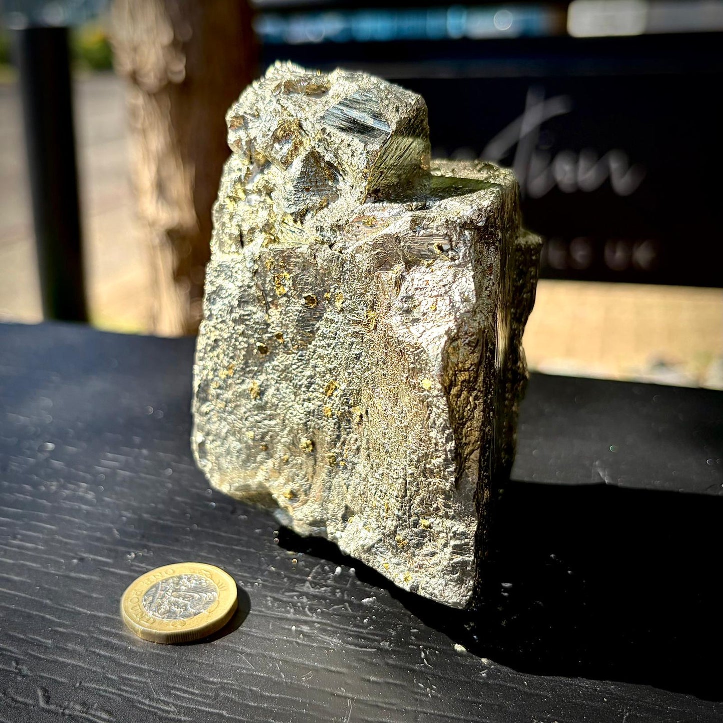 Pyrite Crystal Specimen #5 | Collectors Peruvian Pyrite | Fool’s Gold Mineral