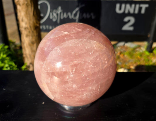 Large Rose Quartz Crystal Sphere | Crystal Gift Decor #10