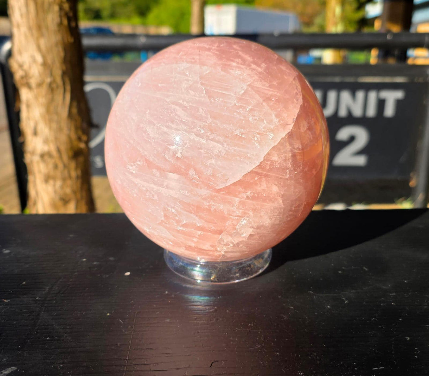 Large Rose Quartz Crystal Sphere | Crystal Gift Decor #10