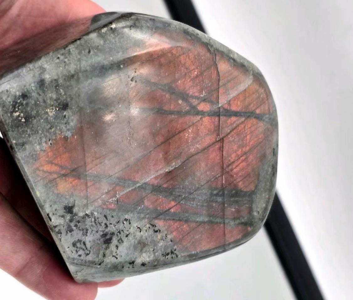 Purple Sunset Labradorite Freeform | Natural Labradorite Crystal Display Piece (DP)