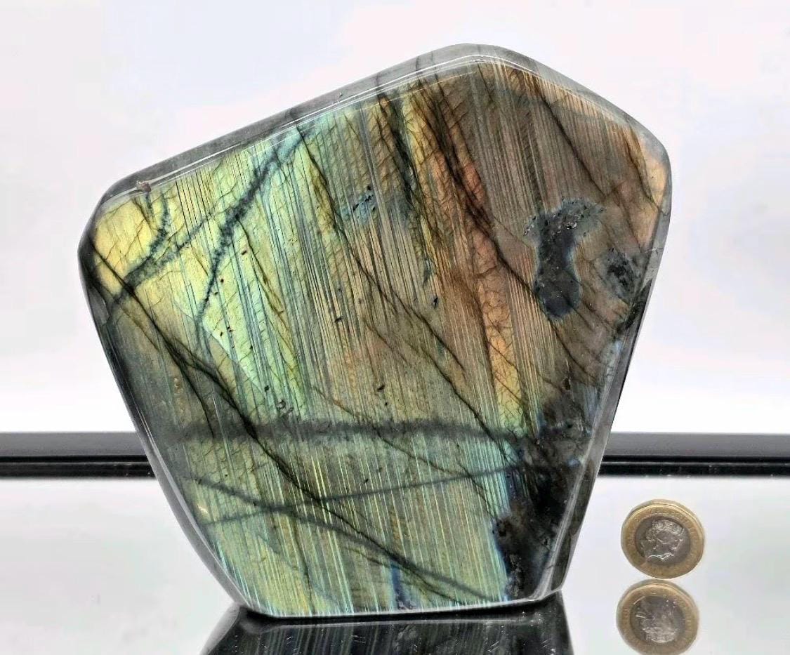 XL Labradorite Freeform 2.26kg | Madagascan Labradorite Crystal | Full Flash Polished Display Stone (DP)