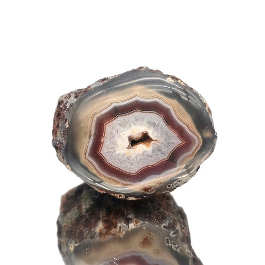 Malawi Agate | Polished Display Face | Natural Crystal Collector Piece (DP)