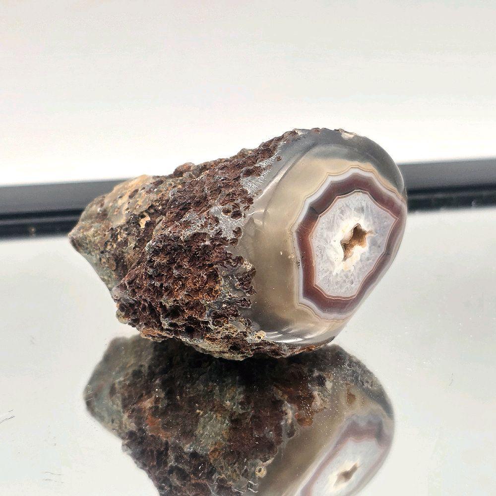 Malawi Agate | Polished Display Face | Natural Crystal Collector Piece (DP)