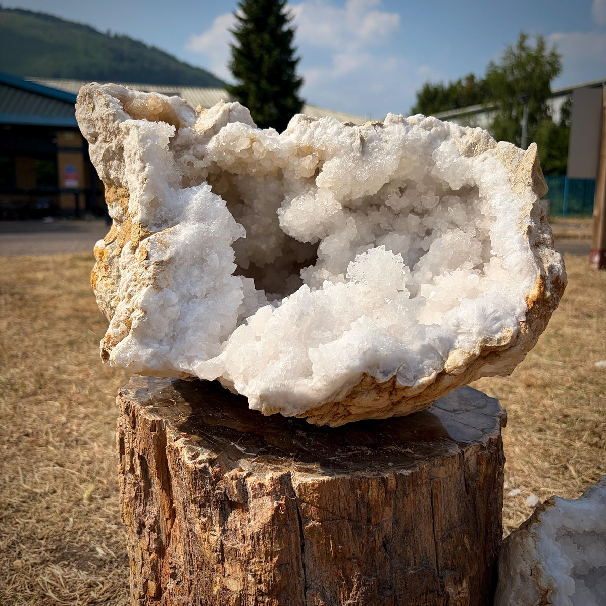 XL Quartz Crystal Geode Pair 19.4kg #12