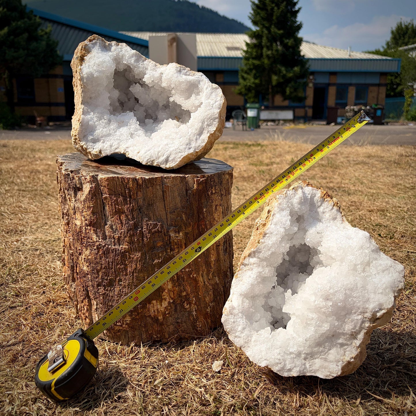 XL Quartz Crystal Geode Pair 14.45kg #7