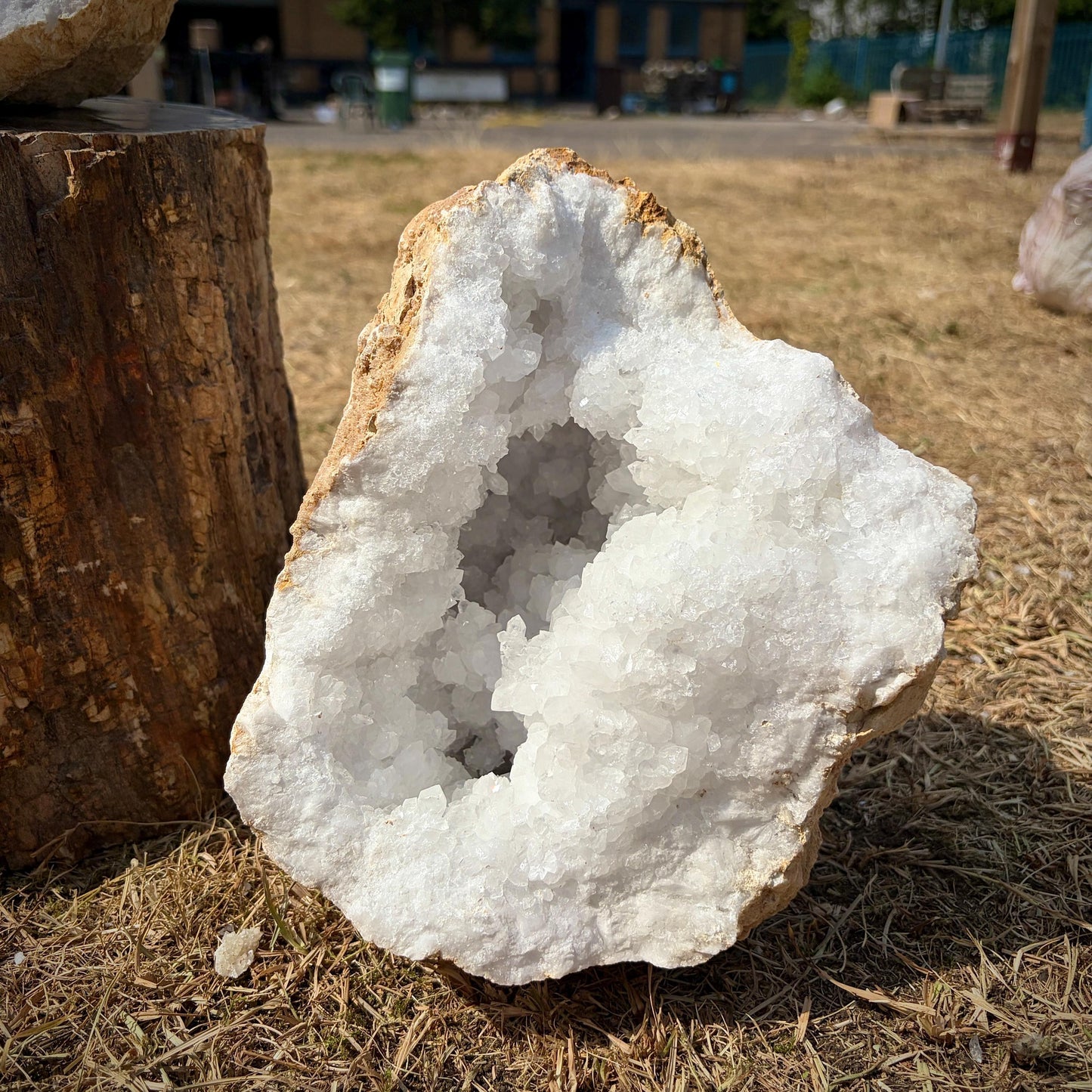 XL Quartz Crystal Geode Pair 14.45kg #7