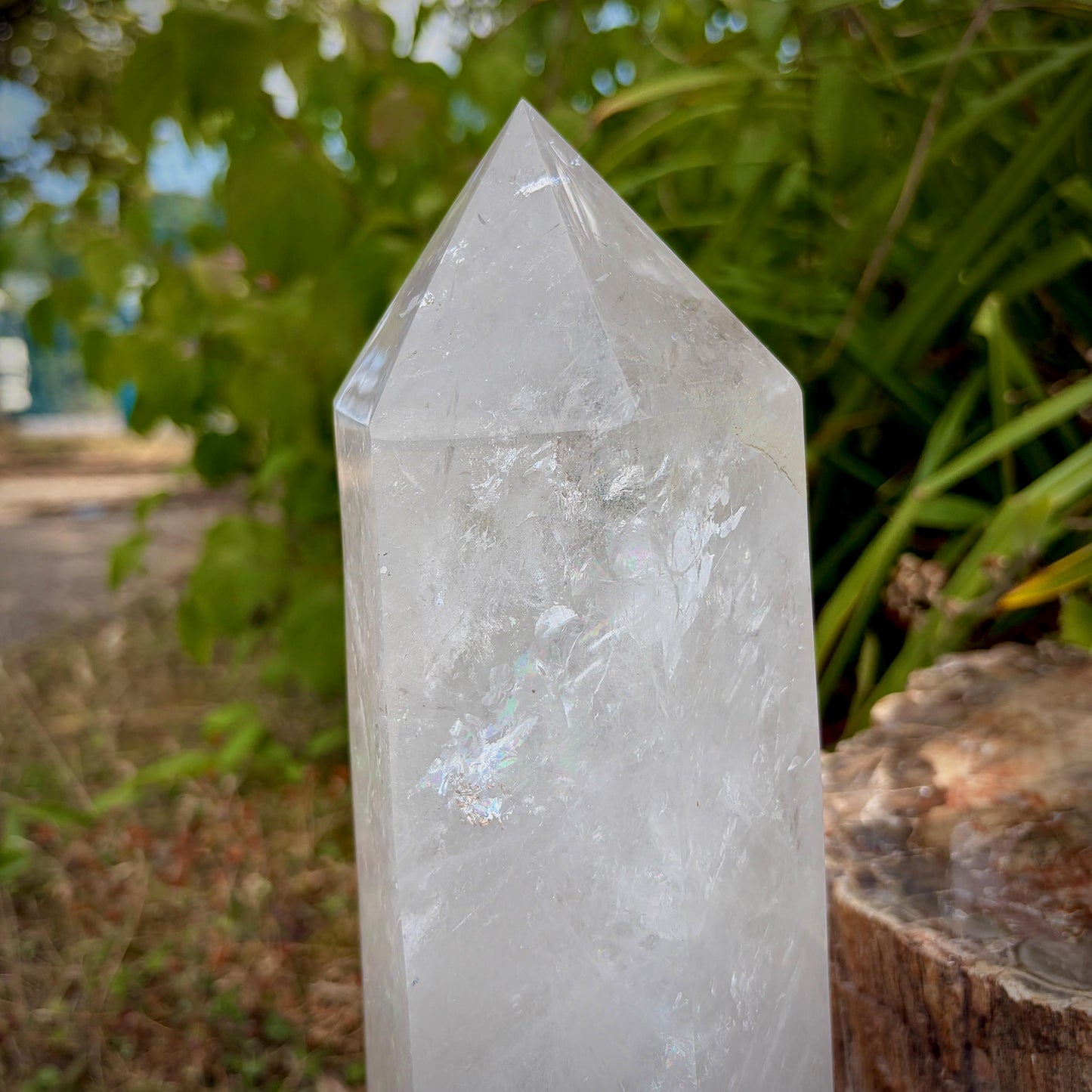 XL Smoky & Clear Quartz Crystal Obelisk Pair | Light and Dark Quartz Towers | 12.5kg