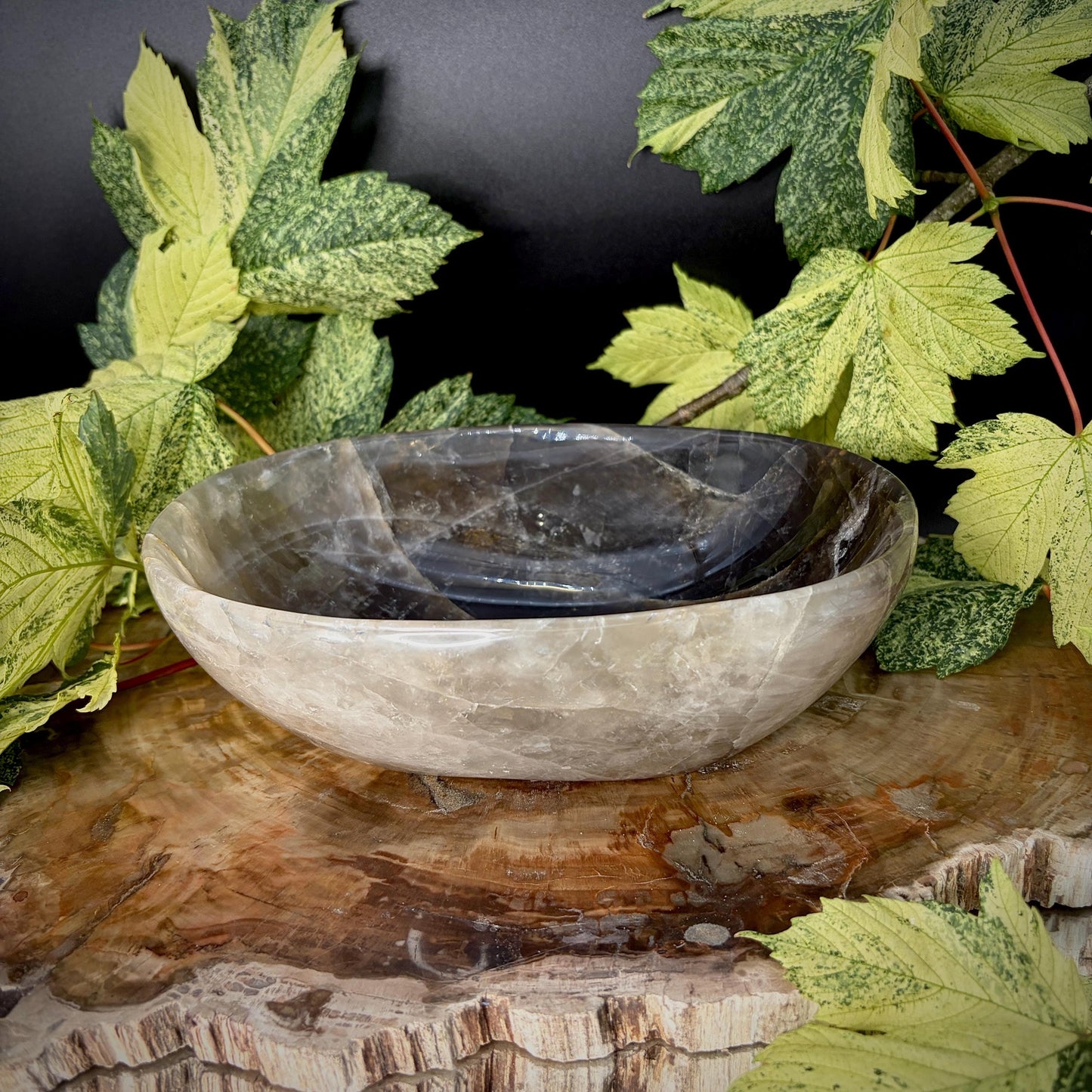 Smoky Quartz Crystal Bowl | Hand Carved & Polished | Crystal Home Décor | 1.4kg #4