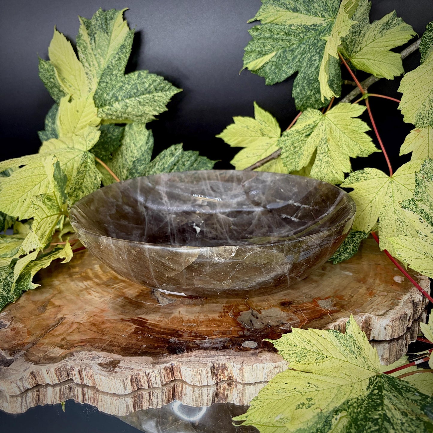 Smoky Quartz Crystal Bowl | Hand Carved & Polished | Crystal Home Décor | 1.7kg #3