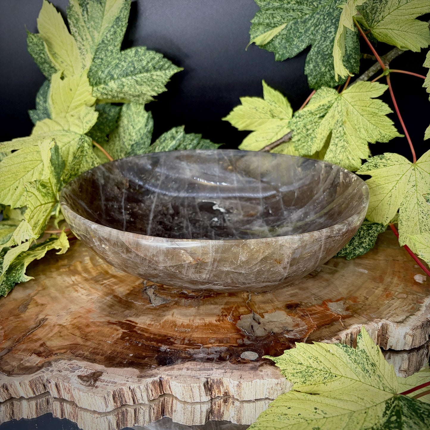 Smoky Quartz Crystal Bowl | Hand Carved & Polished | Crystal Home Décor | 1.7kg #3