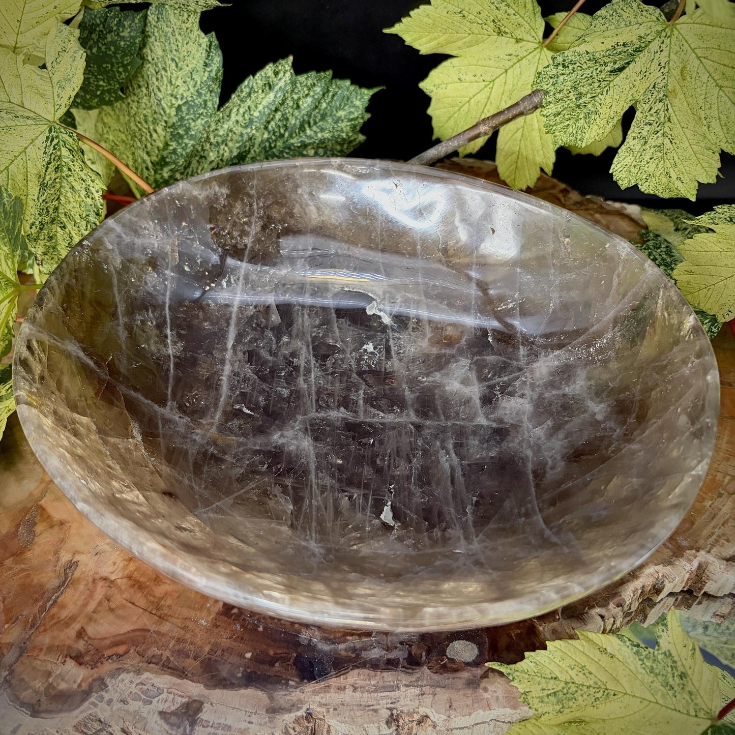 Smoky Quartz Crystal Bowl | Hand Carved & Polished | Crystal Home Décor | 1.7kg #3