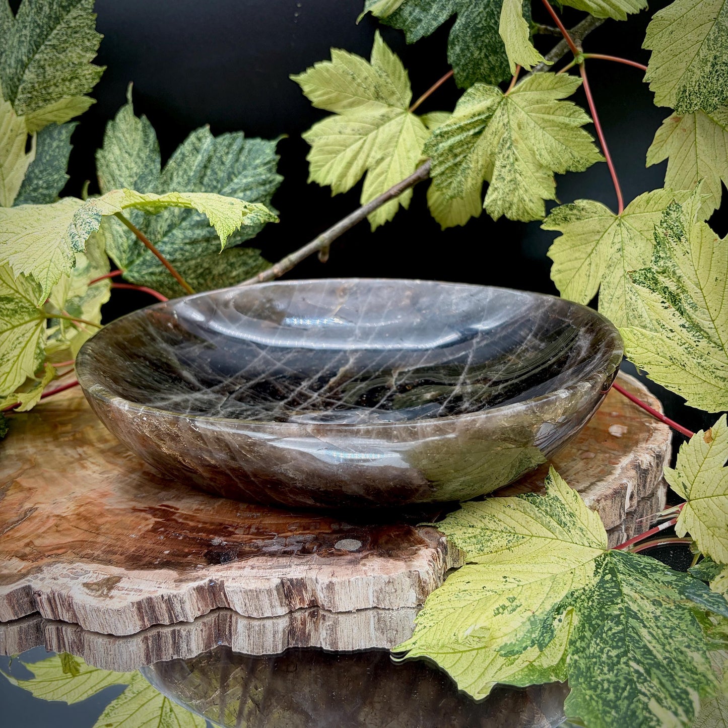 Smoky Quartz Crystal Bowl | Hand Carved & Polished | Crystal Home Décor | 1.73kg #1