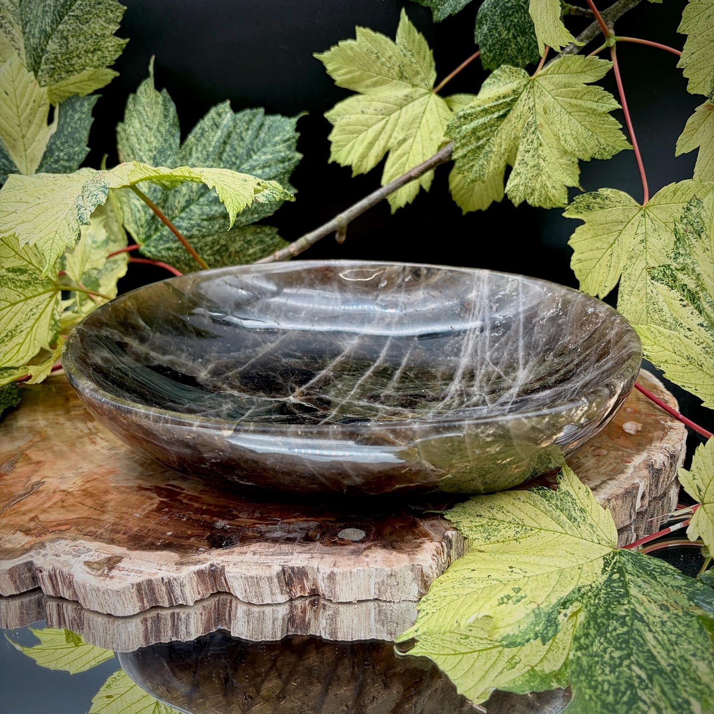 Smoky Quartz Crystal Bowl | Hand Carved & Polished | Crystal Home Décor | 1.73kg #1