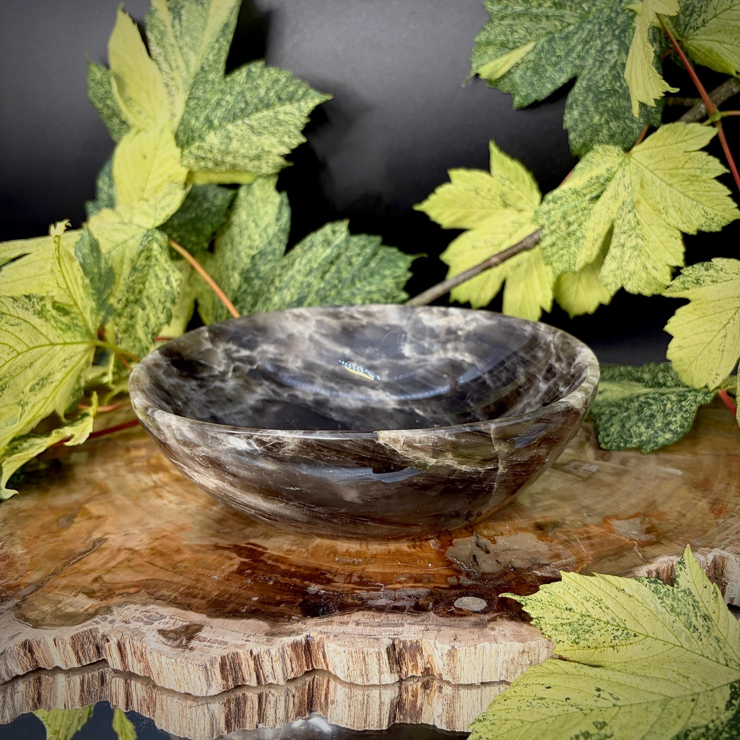 Smoky Quartz Crystal Bowl | Hand Carved & Polished | Crystal Home Décor | 1.1kg #2
