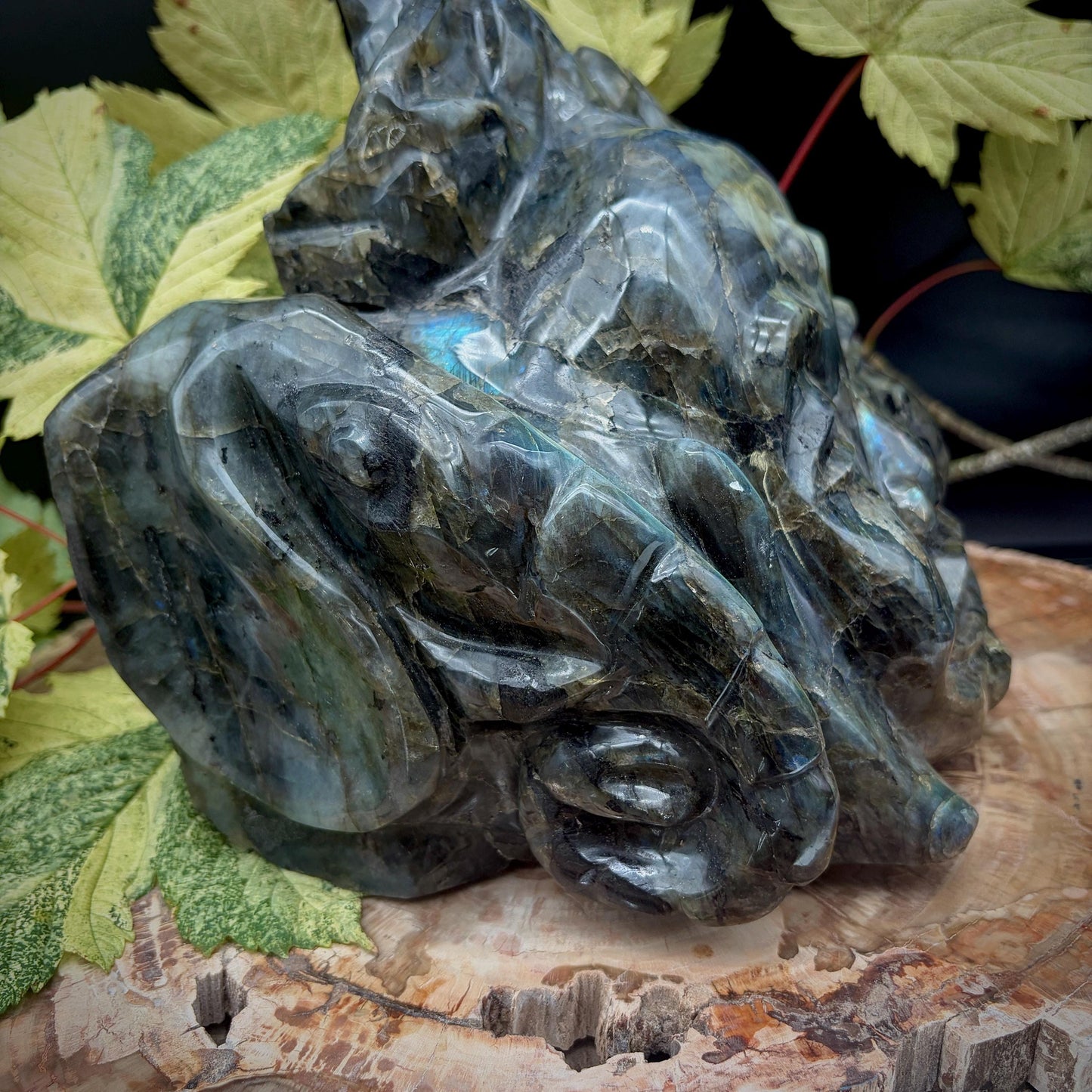 XL Labradorite Buddha Crystal Carving  | 8kg