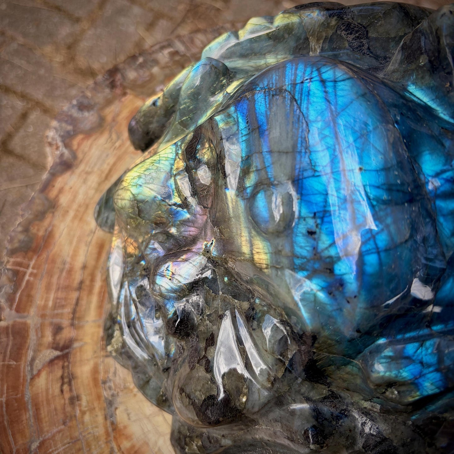 XL Labradorite Buddha Crystal Carving  | 8kg