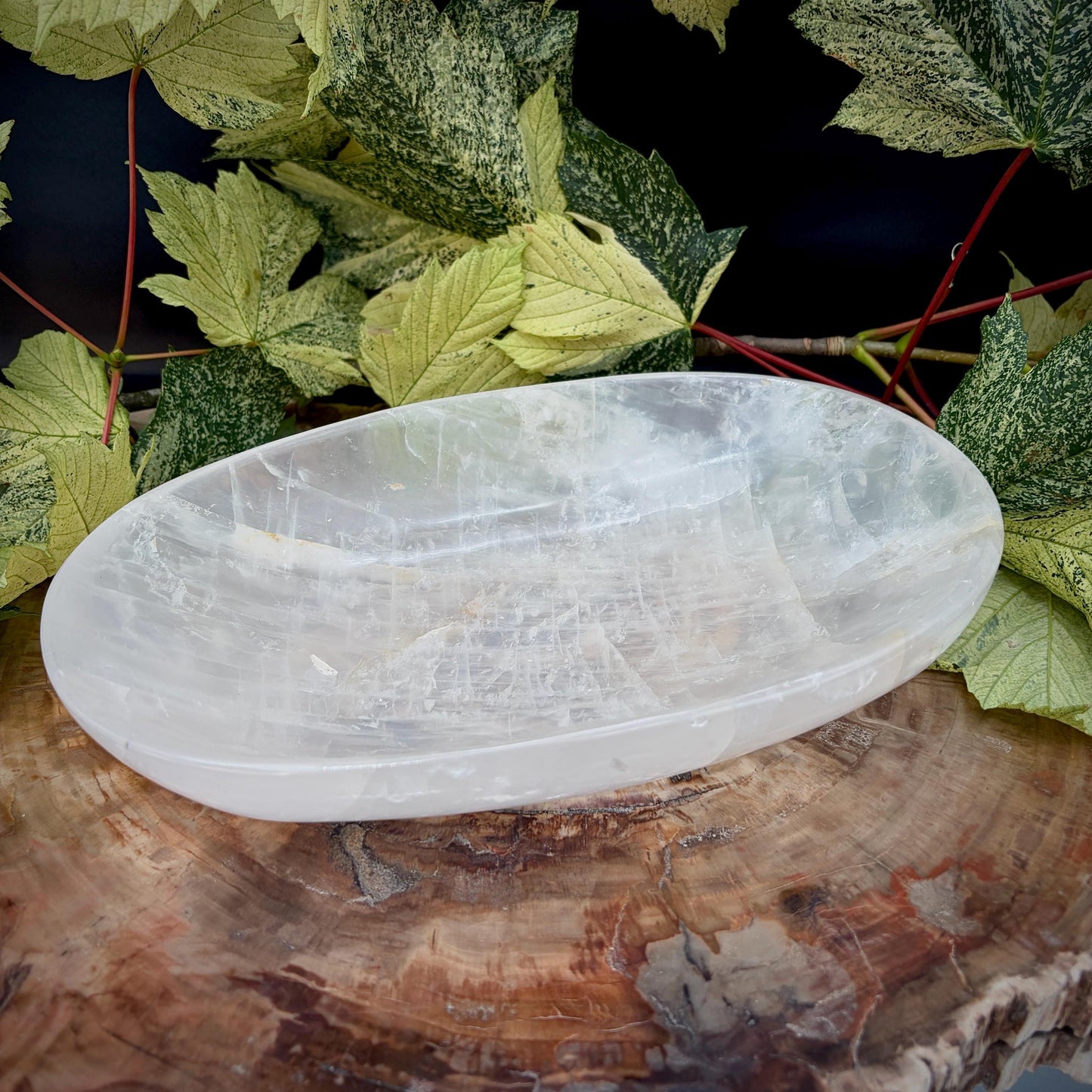 Clear Quartz Crystal Bowl | Hand Carved & Polished | Crystal Home Décor | 1.04kg #4