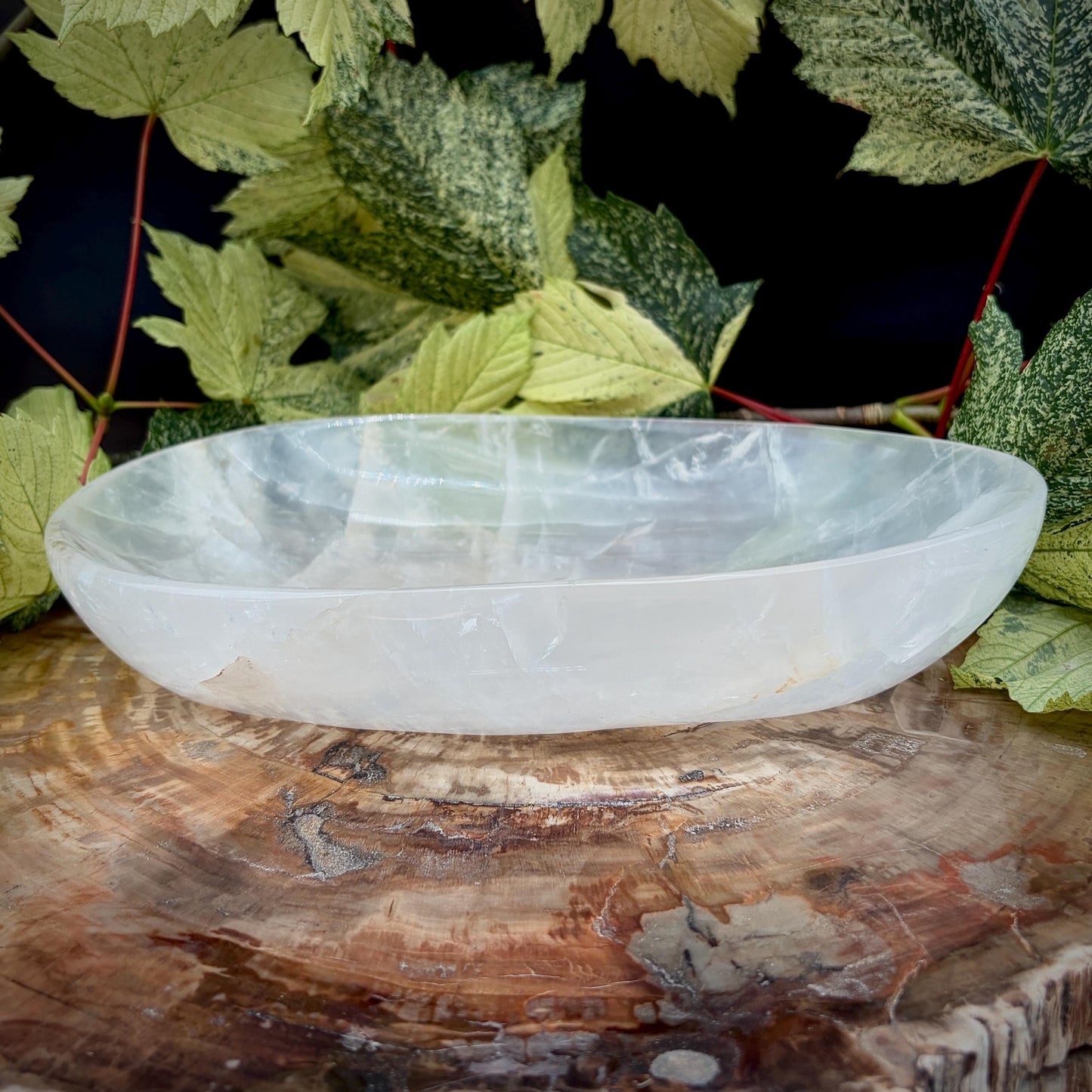 Clear Quartz Crystal Bowl | Hand Carved & Polished | Crystal Home Décor | 1.04kg #4